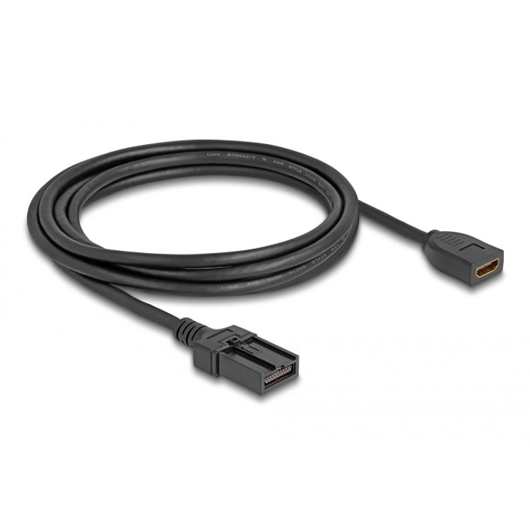 Tootefoto - DeLOCK 87905 HDMI-kaabel 3 m HDMI t p A (Standard) HDMI Type E Must