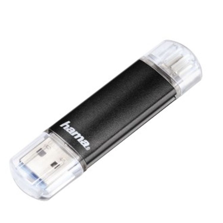 Tootefoto - Hama Laeta Twin, 16GB USB-v lkm lu USB Type-A / Micro-USB 3.2 Gen 1 (3.1 Gen 1) Must