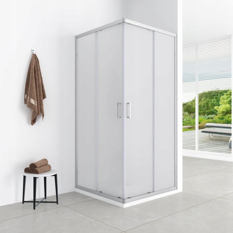 Tootefoto - AQ.100-501104 / AQUAFORM / AZUL / POOL MAR KABIIN 80/185 MUST MATT, MATTE KLAASI KANGAS 5MM EASY CLEAN /