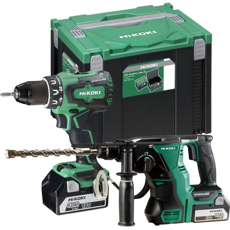 Tootefoto - Hikoki 6-elemendilise energia t riista komplekt (KC18DRBLWDZ)