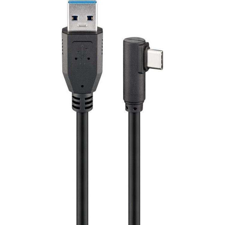 Tootefoto - Goobay 66502 USB-kaabel 1,5 m USB 3.2 Gen 1 (3.1 Gen 1) USB A USB C Must