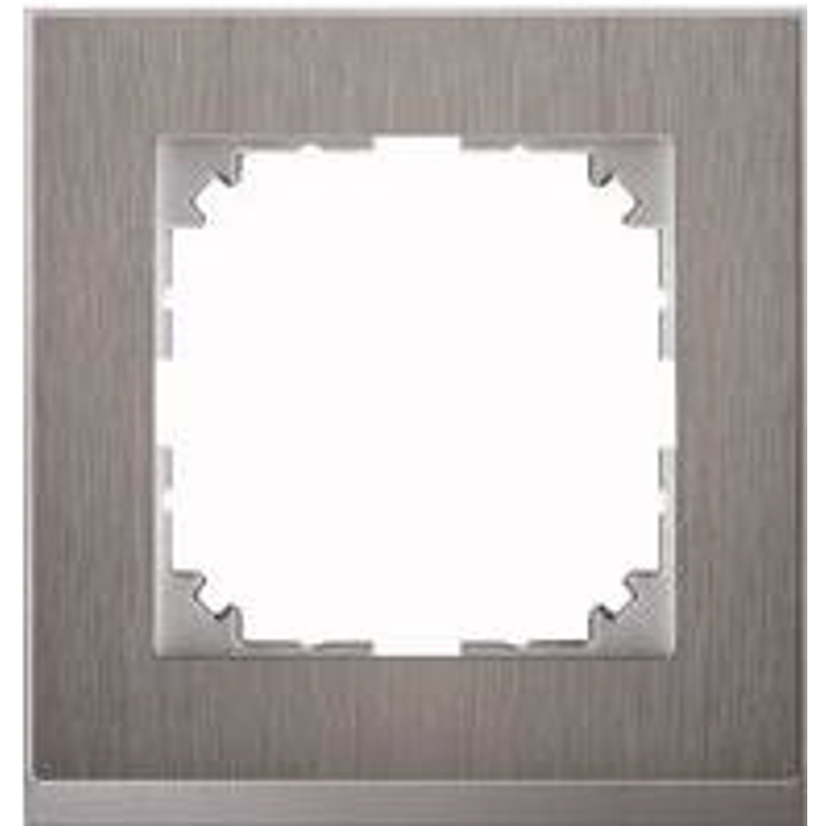 Tootefoto - Merten MEG4010-3646 mberl litusplaat ja pistikupesa kate Alumiinium, Roostevaba teras