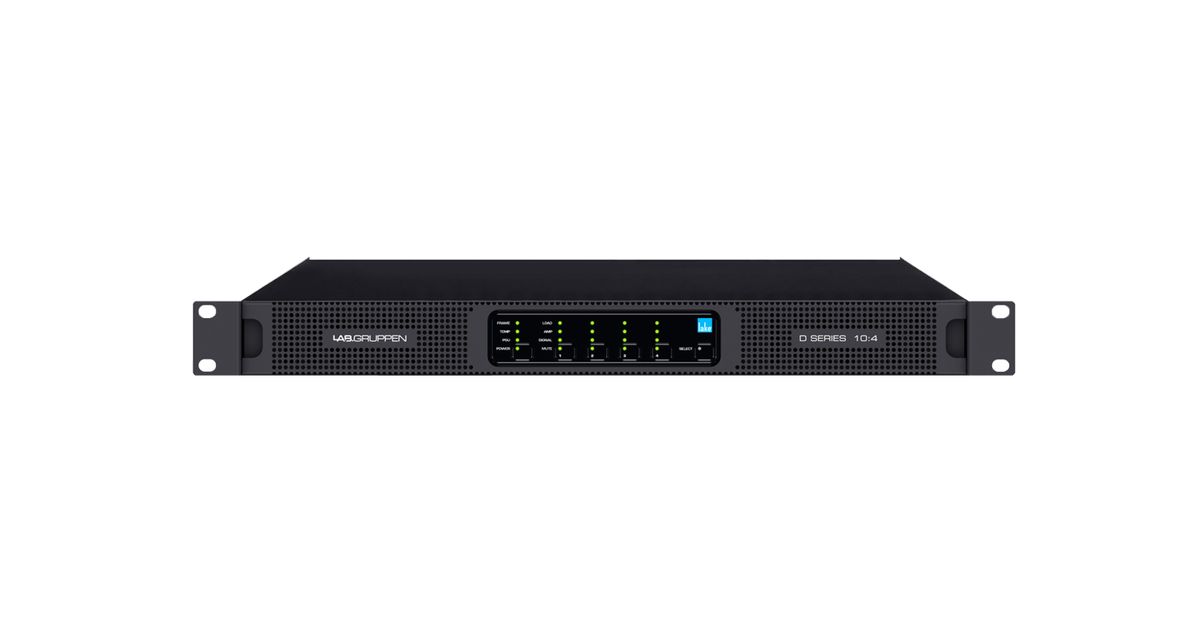 LAB Gruppen D 104L DigitalAmp, 4Channel, 19'' 2U 4x250W/8Ohms