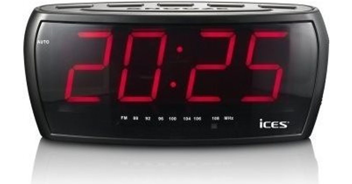 Demontere skøjte At deaktivere Ices ICR-230-1 radio Clock Black - Speakers - Audio-video - MT Shop