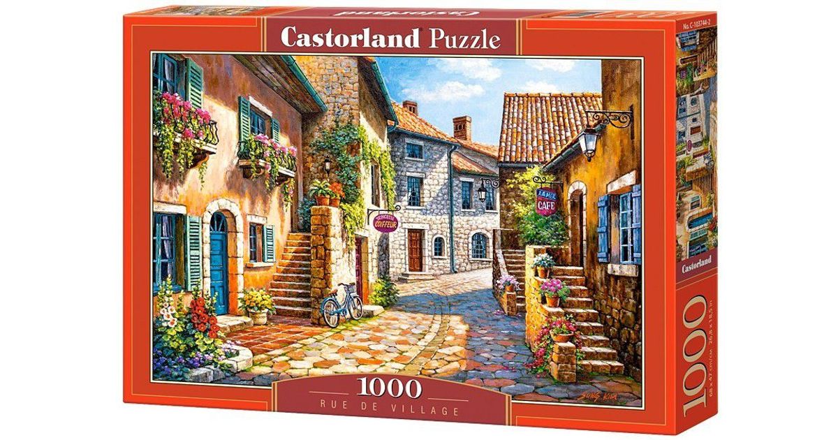 Puzzle Castorland Rue de Village, puzzle 1000 pièces