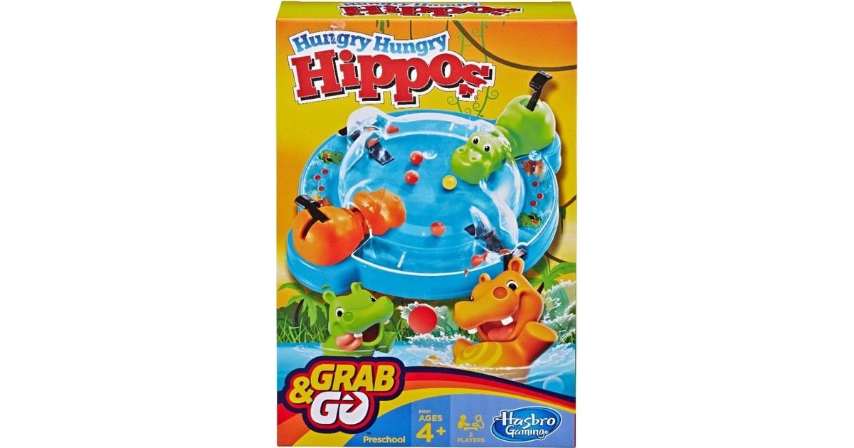 Hasbro Hungry Hungry Hippos Grab And Go Children Fine Motor Skill Game