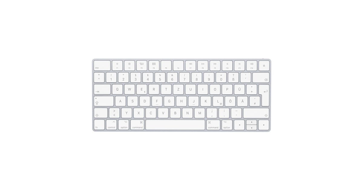 Apple Magic Keyboard klaviatuur Bluetooth QWERTZ Saksa keel Hõbe, Valge ...