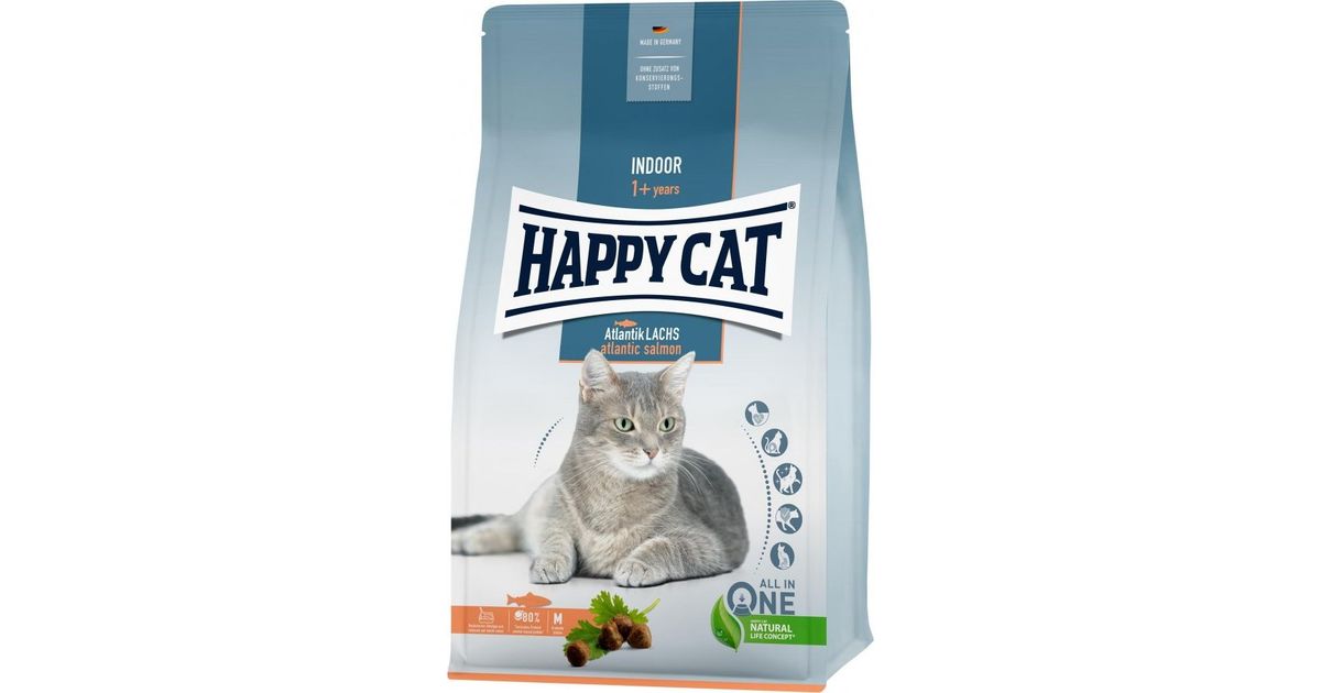 Happy Cat Indoor Adult Atlantic Salmon Food Cats Pets MT Shop