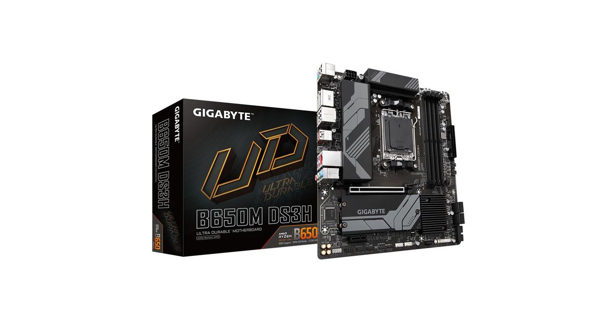 Gigabyte B650M DS3H motherboard AMD B650 Socket AM5 micro ATX Motherboards