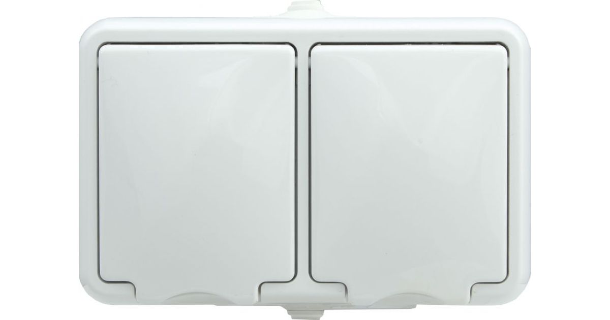 KOS HYDRO LINE Gniazdo hermetyczne podwójne z/u 16A IP44 z klapką pełną