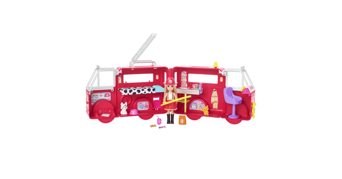 Barbie Chelsea Fire Truck Vehicle Dolls Nukud ja lisad Toys