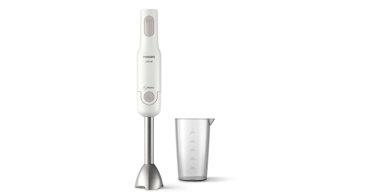 Philips Daily Collection HR2534/00 blender Immersion blender 650 W White Hand blenders Small