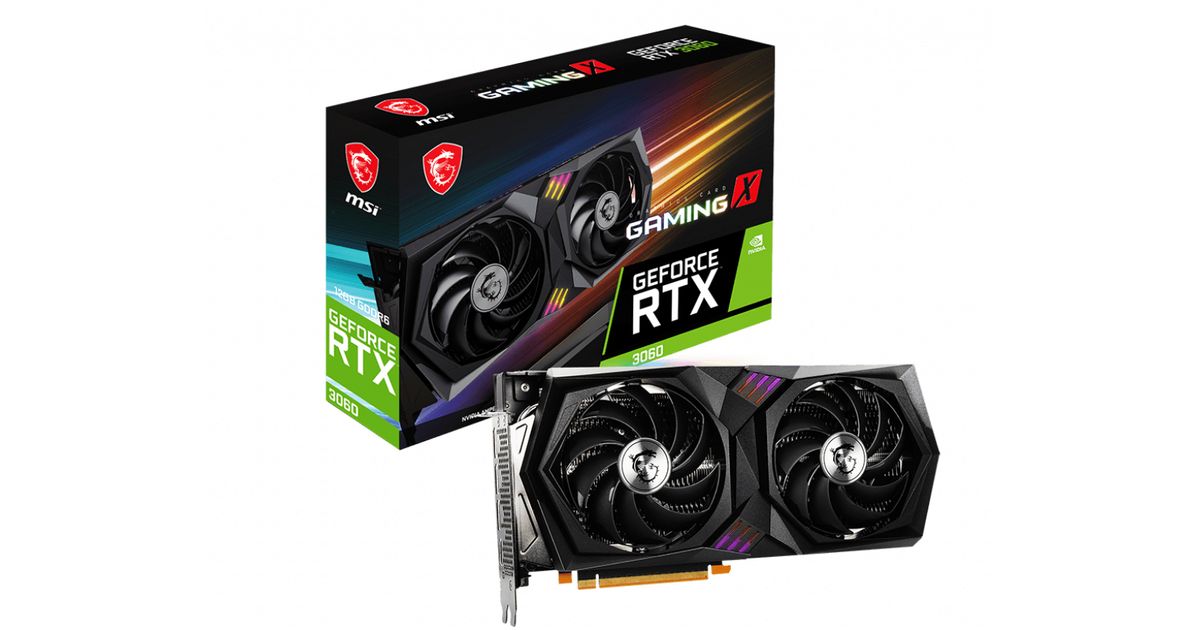 MSI GeForce RTX 3060 GAMING X 12G NVIDIA 12 GB GDDR6 - Graphics cards -  Graphics cards & accessories - Computer Components - MT Shop