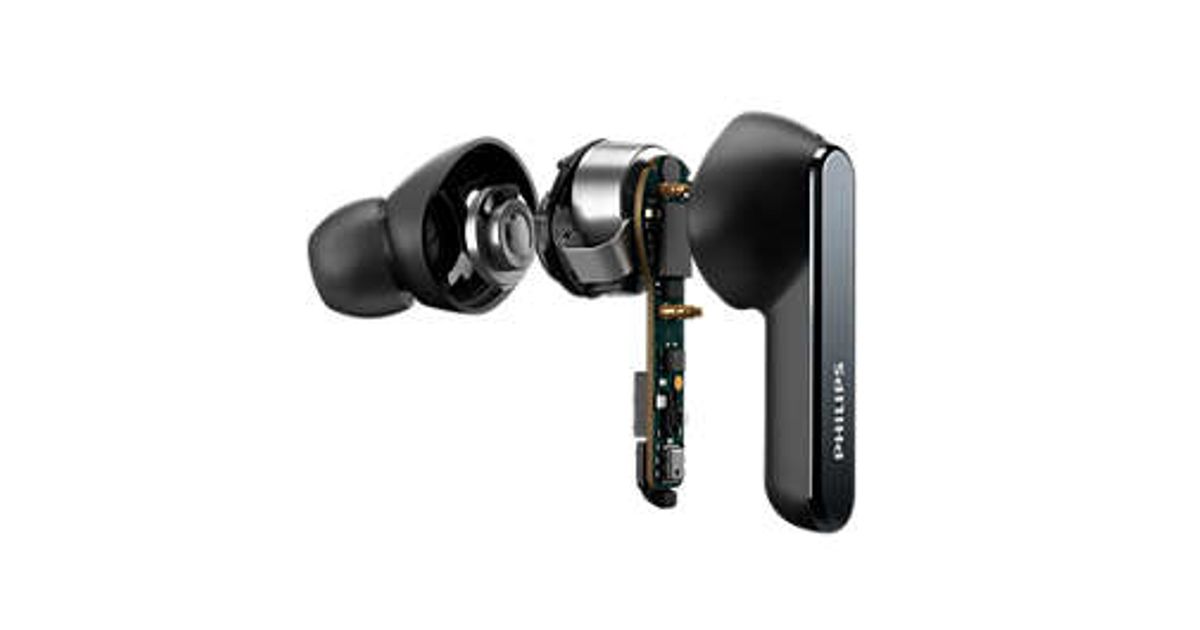 Philips TAT5506BK 00 headphones headset True Wireless Stereo TWS In ear Calls Music USB Type C Bluetooth Black Bluetooth heaphones Headphones Audio video MT Shop