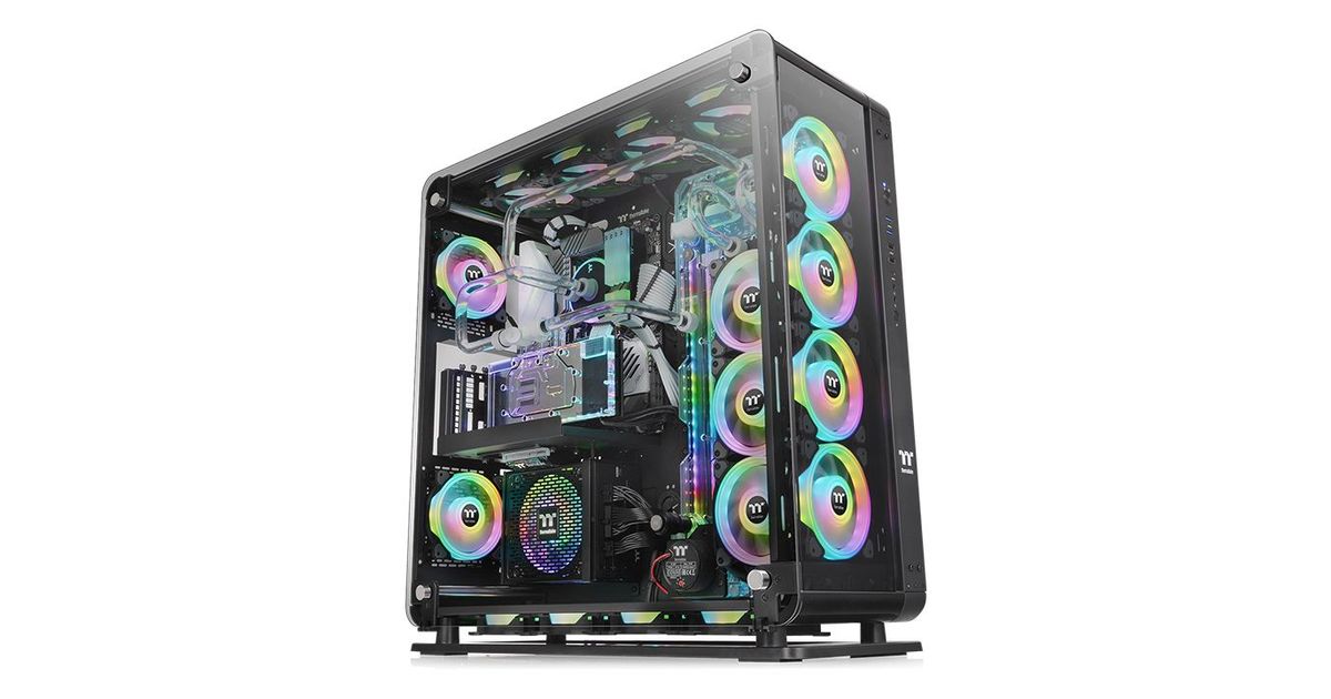 Thermaltake Core P8 TG Full Tower Must - Korpused - Arvutikorpused ...