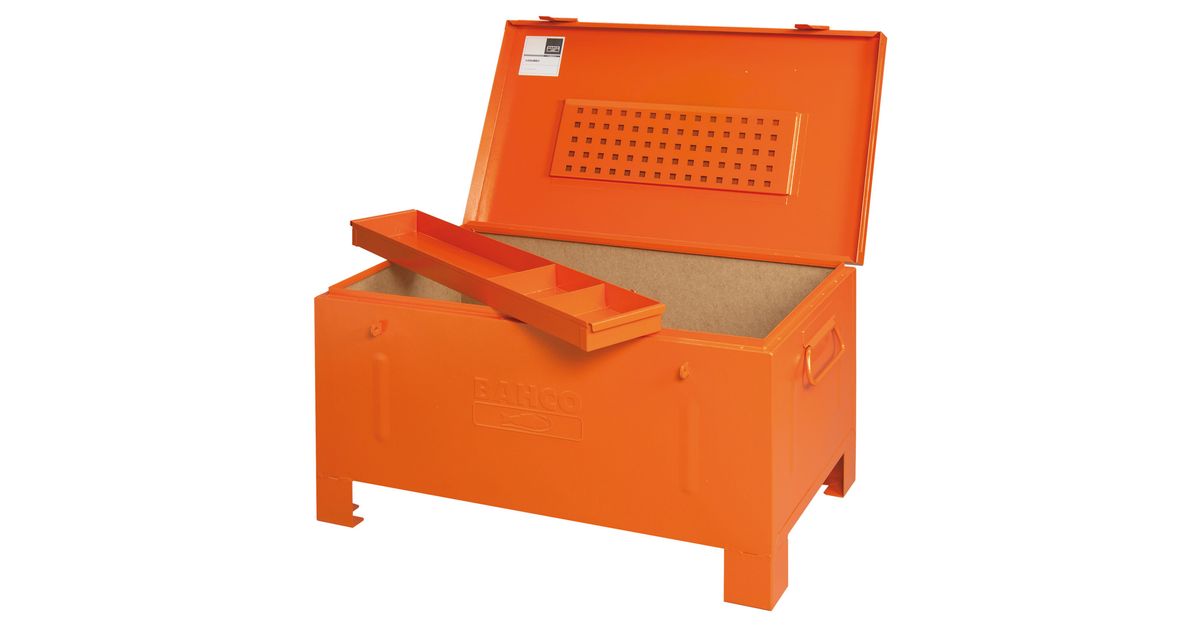 Stahlblechkoffer 910x530x430mm FORMAT - Blau Lackiert Mit Tragegriffen