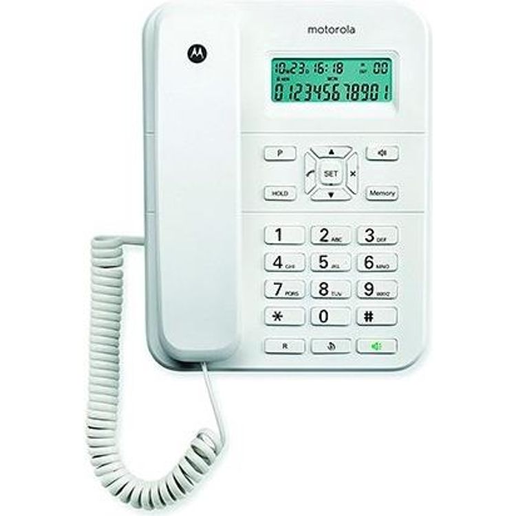 Tootefoto - Motorola CT202 Analoges Telefon Anrufer-Identifikation Wei (E08000CT2N1AES/W)