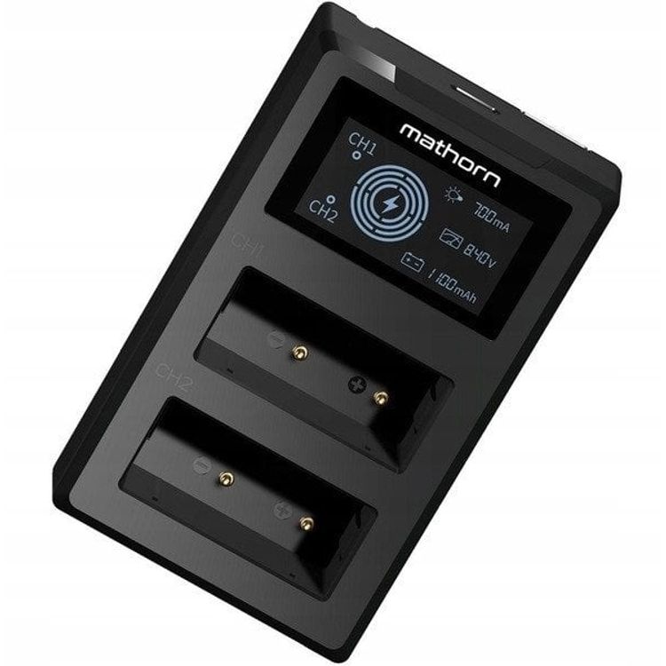 Tootefoto - Mathorn MBC-D107 USB-C kahe kanaliga laadija Canon LP-E17 jaoks