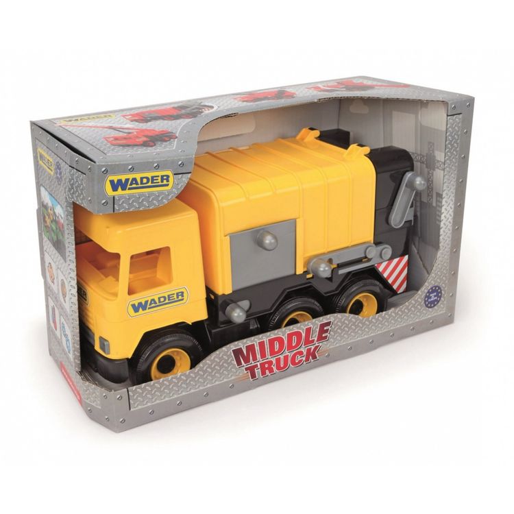 Tootefoto - Wader Middle Truck Garbage truck yellow 42 cm