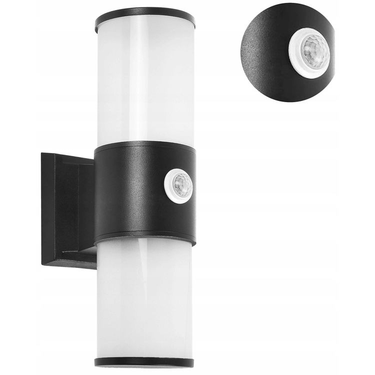 Tootefoto - DALIA oprawa ogrodowa z czujnikiem ruchu, 2xE27, max. 2x15W, IP54, czarna