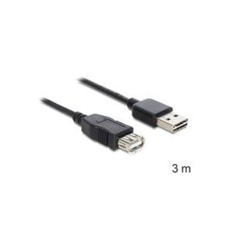 Tootefoto - DeLOCK EASY-USB 2.0-A - USB 2.0-A, 3m USB-kaabel USB A Must