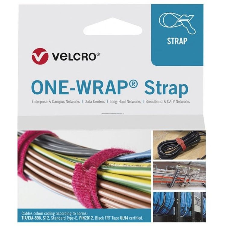 Tootefoto - VELCRO One Wrap teip 20 mm x 330 mm, 100 tk, roosa