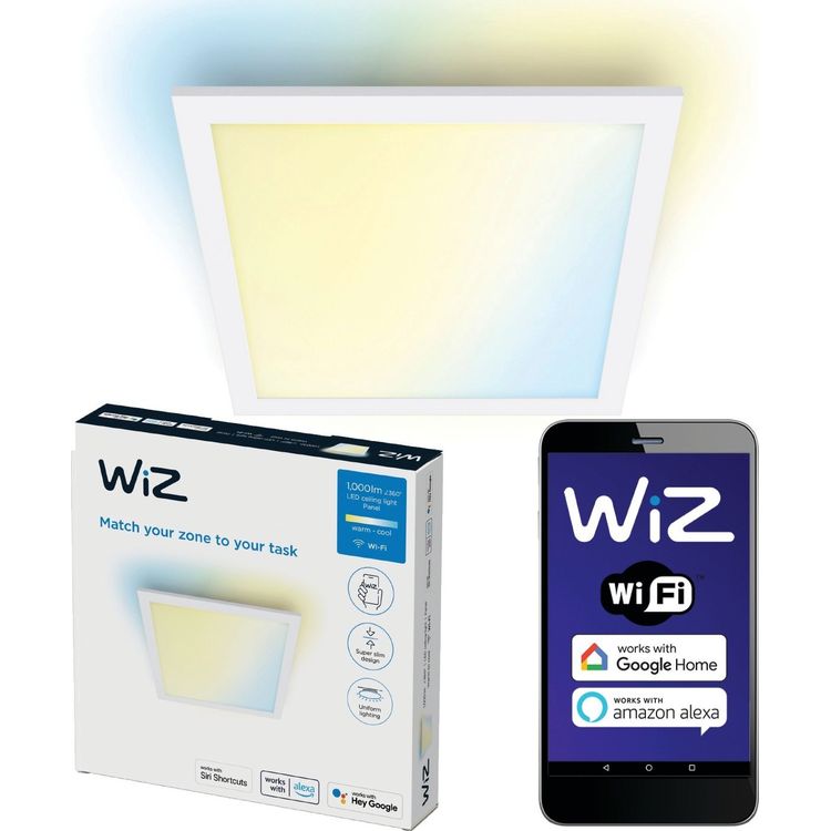 Tootefoto - Signify WiZ Panel Deckenleuchte Quadratisch h lestatav valge laelamp 1000lm Wei *