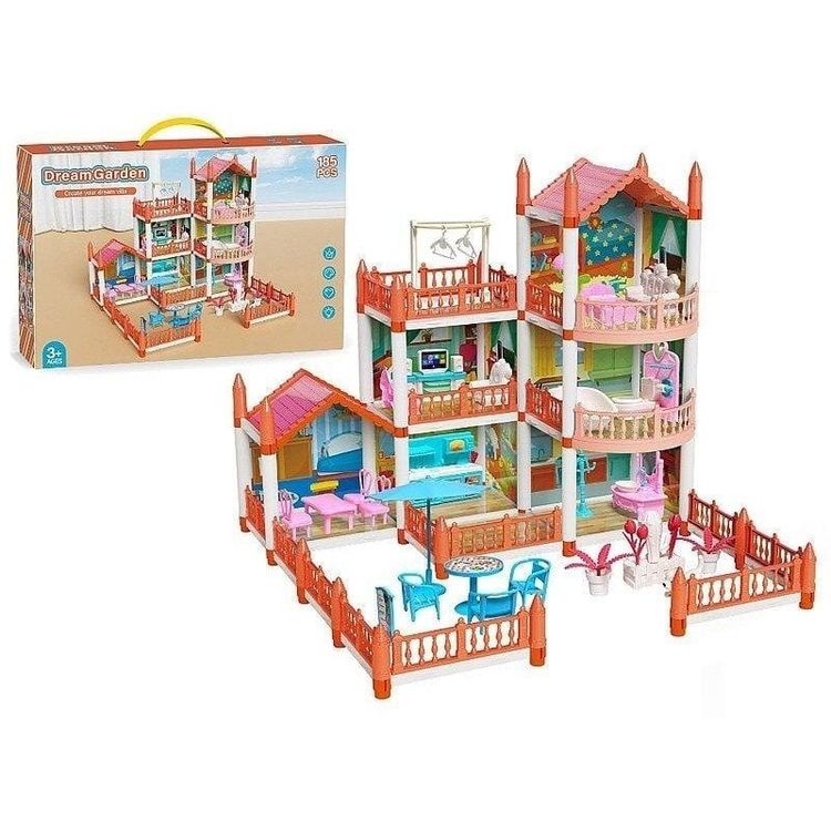 Tootefoto - Domek dla lalek 2 pi tra + akcesoria