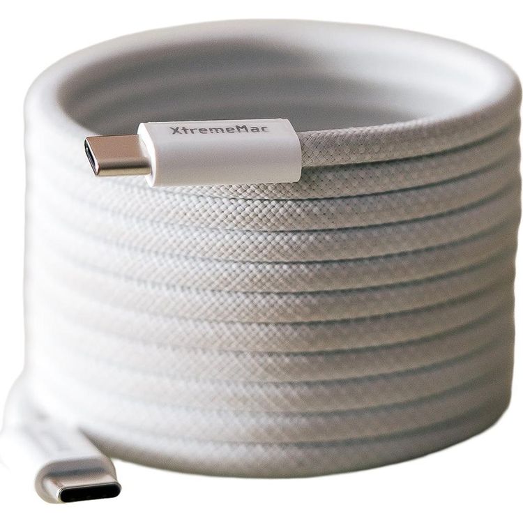 Tootefoto - XtremeMac XWH-XMG-03 XTREMEMAC Cable USB-C 2m 60 W white magnetic fast charger