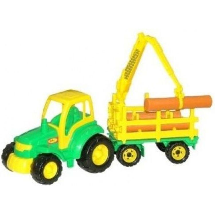 Tootefoto - Polesie "Majster" Tractor with a trailer for transporting logs - 8229 POLESIE