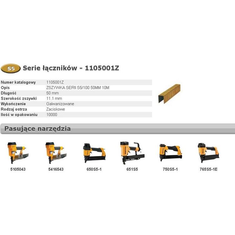 Tootefoto - BOSTITCH STAPLES S5 50mm 10M width 11.1mm...