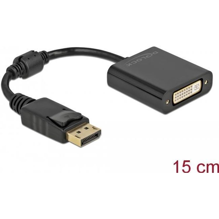 Tootefoto - DeLOCK 61008 videokaabliadapter 0,15 m DisplayPort DVI-D Must