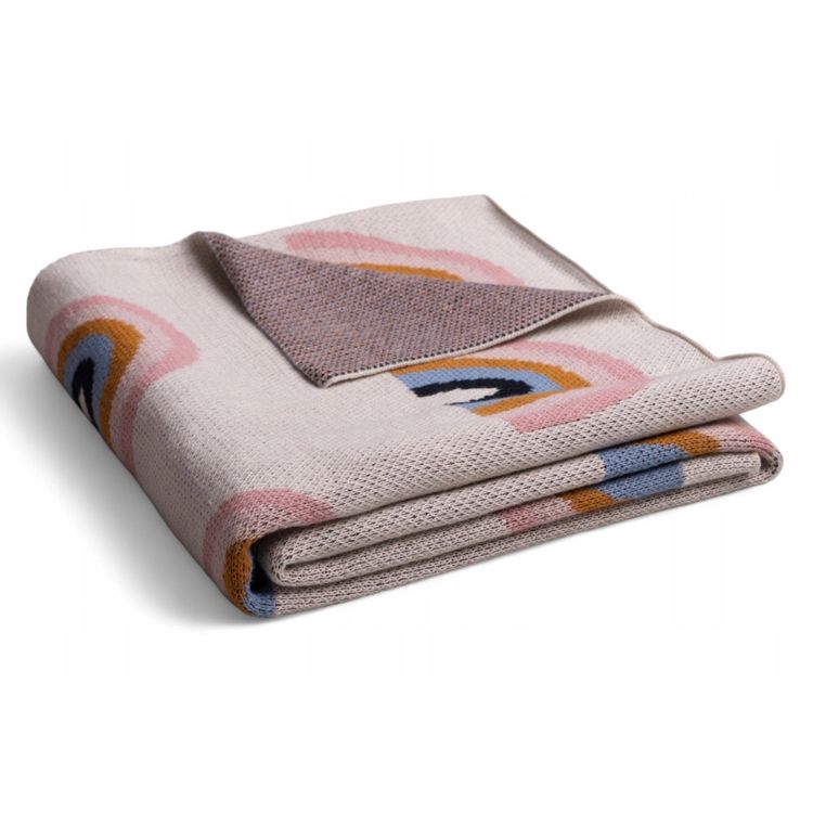 Tootefoto - Vikerkaaretekk puuvillaga 80x100