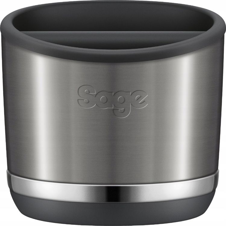 Tootefoto - Sage the Knock Box 20 Coffee Grounds Disposal Box - Black/Silver