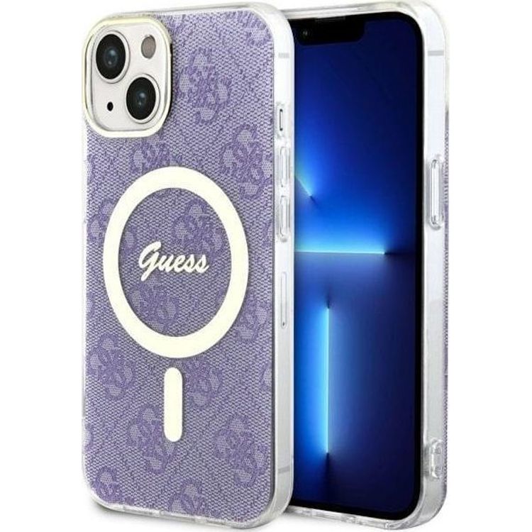 Tootefoto - Guess Guess 4G MagSafe iPhone 14 mbris (lilla)