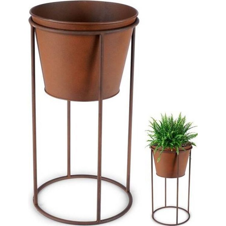 Tootefoto - Vilde lillepoti kate metallist alusel, 44 cm