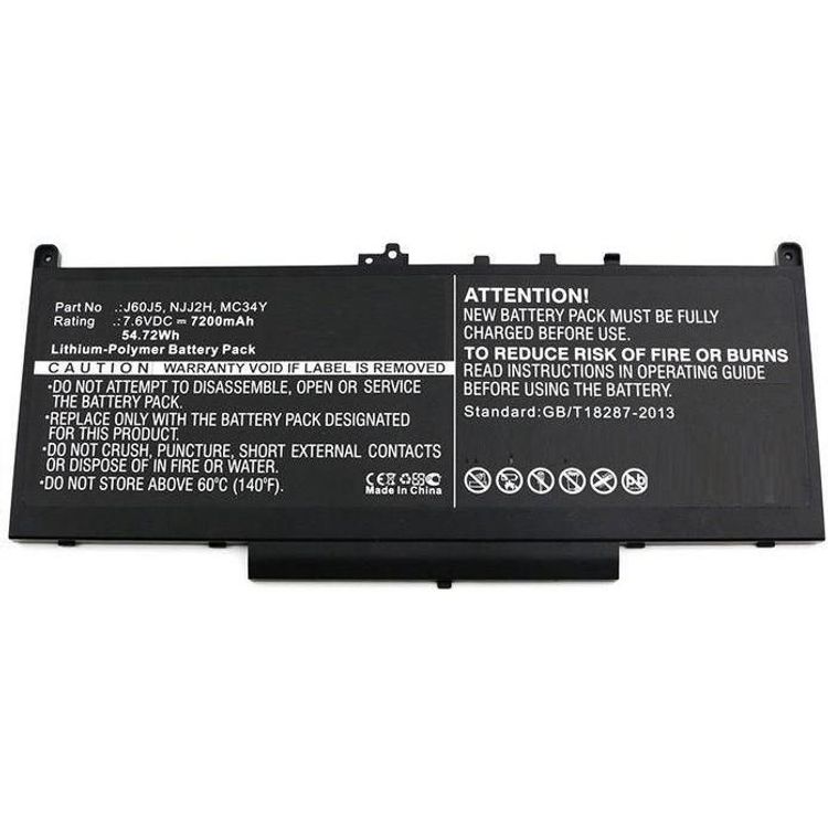 Tootefoto - CoreParts Laptop Battery 55Wh Li-Pol 7.6V 7200mAh Black MC34Y - Batterie - 7.200 mAh (MC34Y-CP)