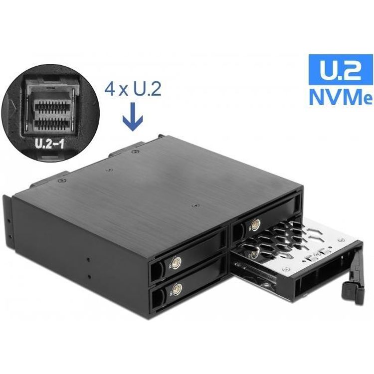 Tootefoto - DeLOCK 47235 draivilahtripaneel 13,3 cm (5.25") Salvestusketta alus Must