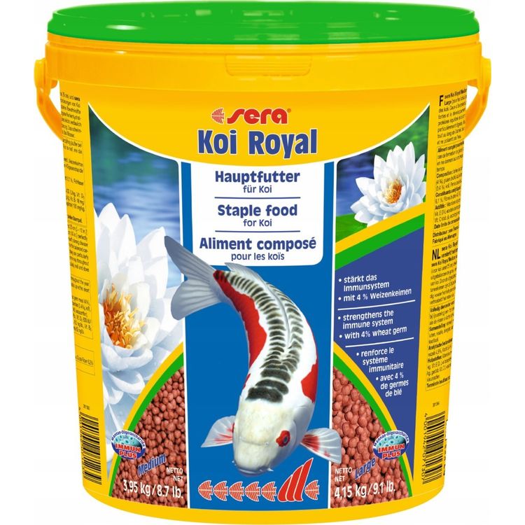 Tootefoto - Sera Koi Royal Medium 21 l, granulat - pokarm postawowy dla Koi