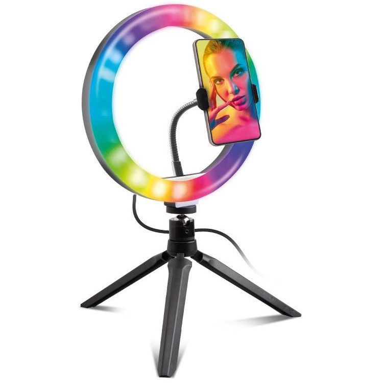 Tootefoto - Phone stand SBS 25cm Multicolour LED light