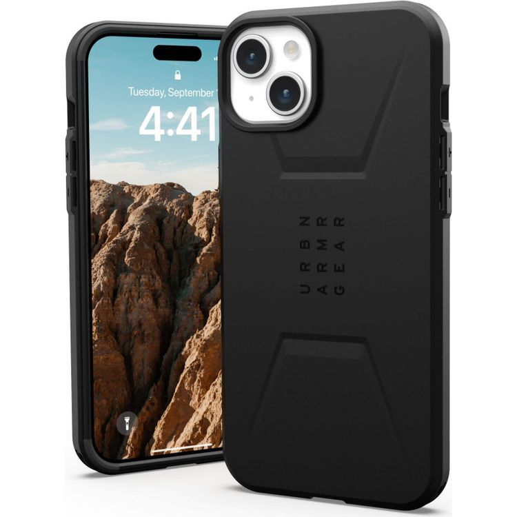 Tootefoto - UAG Urban Armor Gear Civilian MagSafe Case | Apple iPhone 15 Plus | schwarz | 114306114040 (114306114040)