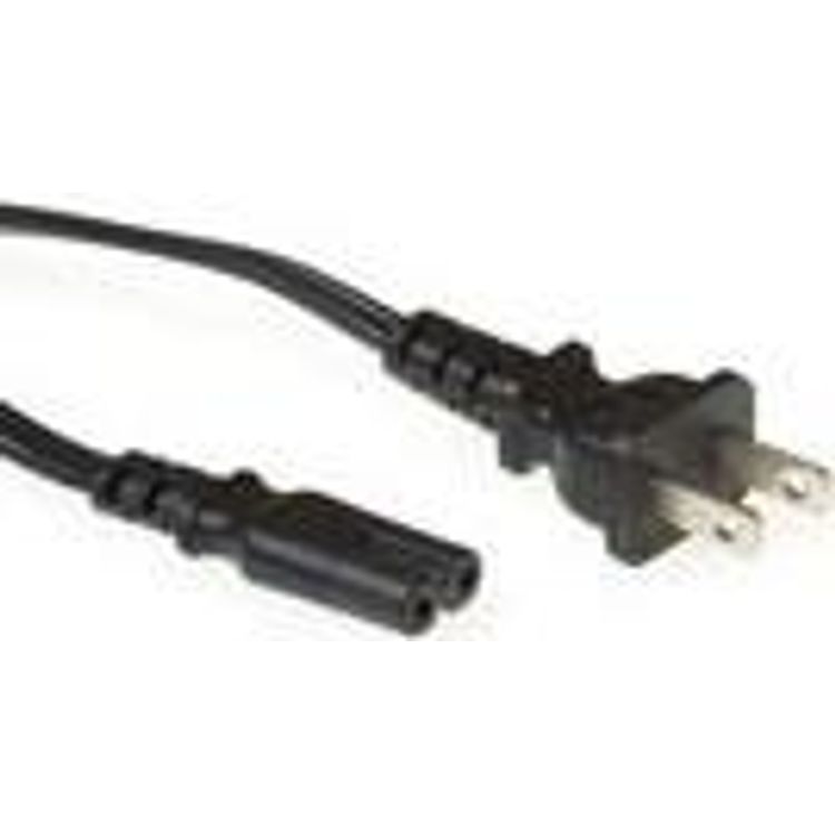 Tootefoto - ACT AK5074 toitekaabel Must 1,8 m Pistikupesa t p A C7 pistikut