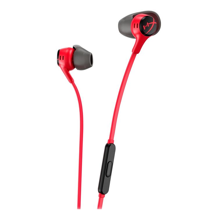 Tootefoto - HyperX Cloud Earbuds II RED Gaming Earbuds with Mic