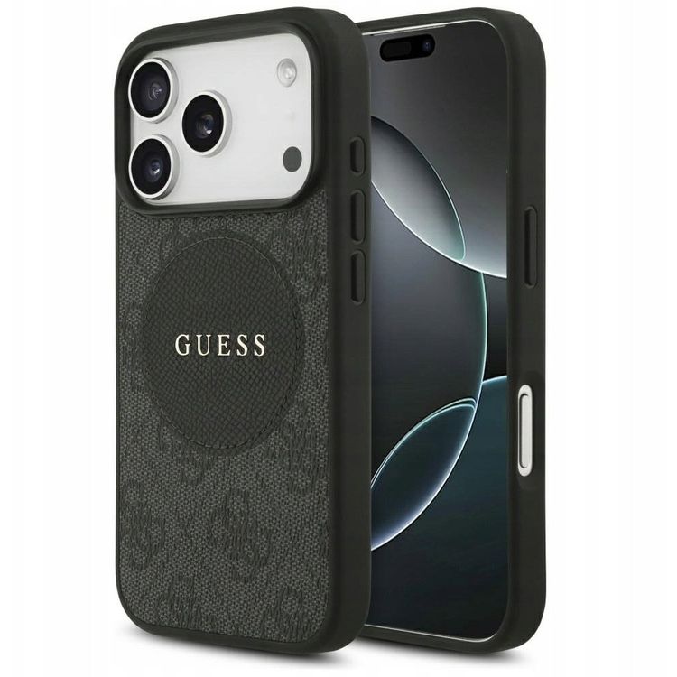 Tootefoto - Case Guess 4G Circle Classic Logo MagSafe for iPhone 17 Pro black