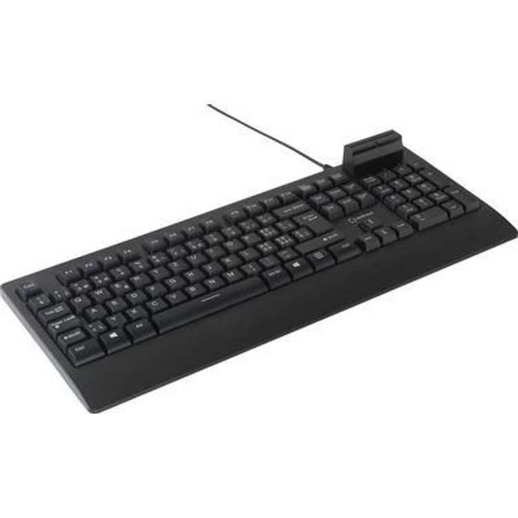 Tootefoto - Renkforce RF-CKB-201 USB Tastatur Schweiz, QWERTZ Schwarz Chipkarten-Leser (RF-CKB-201)