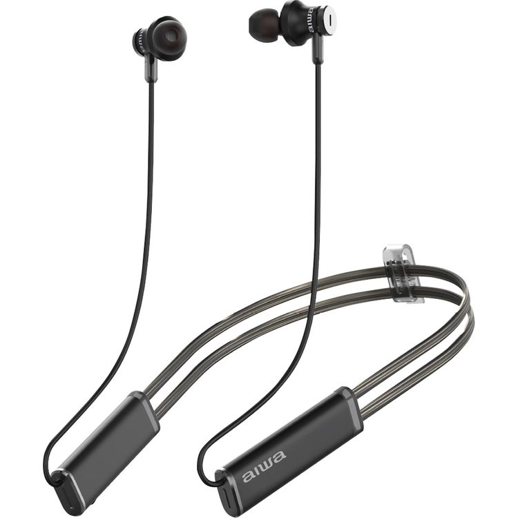 Tootefoto - Aiwa ESTBTN-880 K rvaklapp Juhtmevaba K rvasisene K ned/muusika Mikro-USB Bluetooth Must