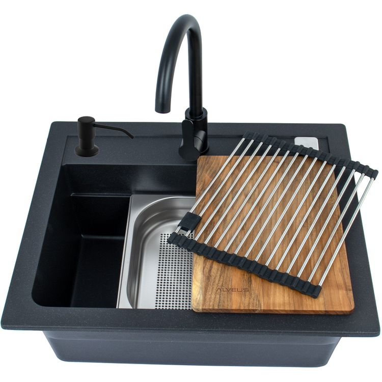 Tootefoto - SINK ATROX30 G91 WITH MIXER BLACK