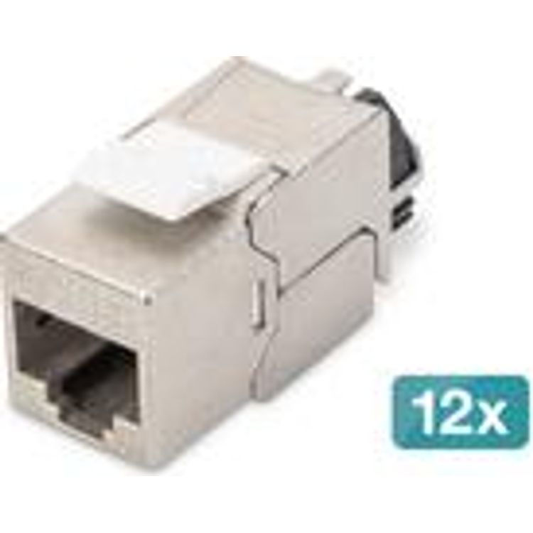 Tootefoto - Digitus CAT 6A Keystone Jack shielded 12 pcs. tool free connection