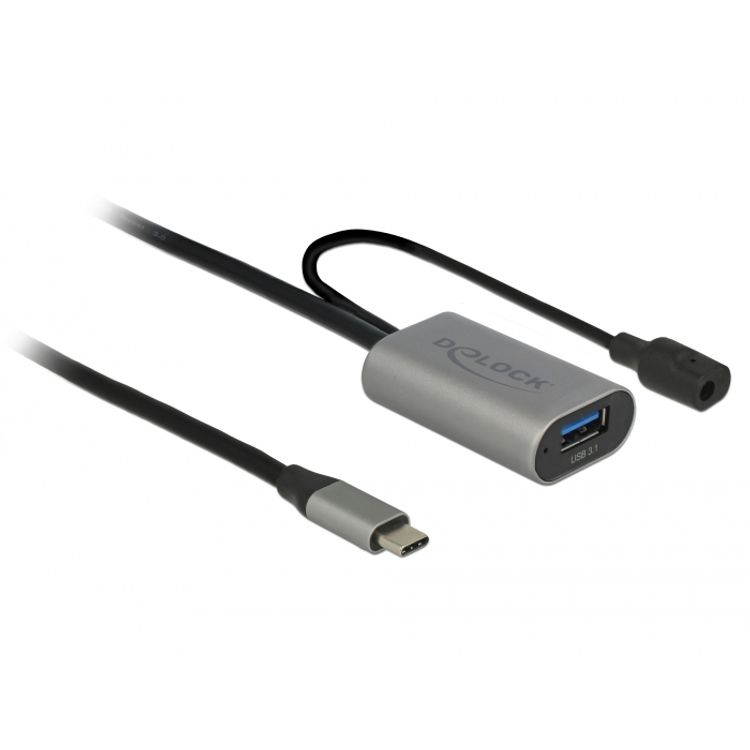 Tootefoto - DeLOCK 85391 USB-kaabel 5 m USB 3.2 Gen 1 (3.1 Gen 1) USB A USB C Must, Hall