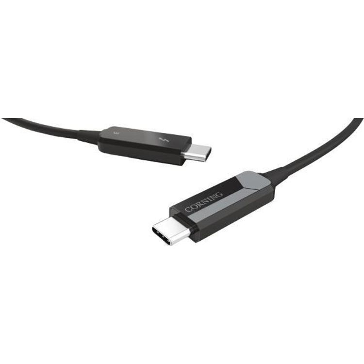 Tootefoto - Corning AOC-CCU6JPN010M20 USB-kaabel 10 m USB C Must